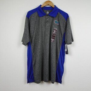 UF Florida Gators Polo Shirt Men's Size XL Gray Logo Embroidered